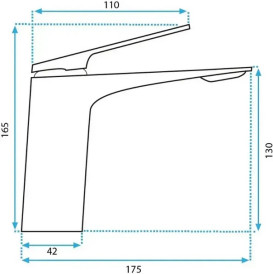 Смеситель для раковины Rea Avalon однорычажный хром REA-B1178