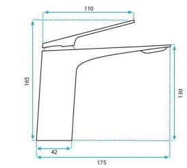 Змішувач для раковини Rea Avalon одноважільний матова мідь REA-B5064