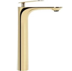 Смеситель для раковины Rea Berg однорычажный золотой REA-B2042