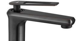 Смеситель для раковины Rea Blade однорычажный черный REA-B9974