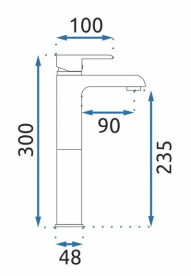 Смеситель для раковины Rea Bloom однорычажный черный/золото REA-B9936