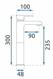 Смеситель для раковины Rea Bloom однорычажный белый/хром REA-B9917