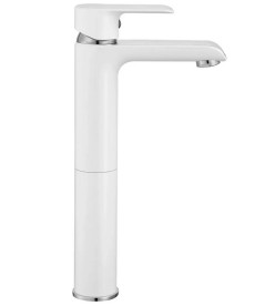 Змішувач для раковини Rea Bloom одноважільний білий/хром REA-B9917