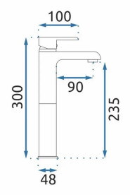 Змішувач для раковини Rea Bloom одноважільний білий/золото REA-B9931