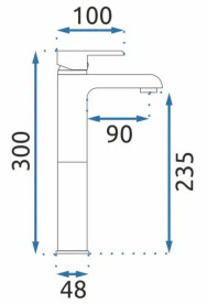 Смеситель для раковины Rea Bloom однорычажный золотой REA-B6201
