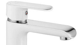 Змішувач для раковини Rea Bloom одноважільний білий/хром REA-B9915