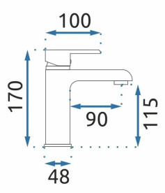 Смеситель для раковины Rea Bloom однорычажный белый/золото REA-B9919