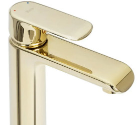 Смеситель для раковины Rea Bloom однорычажный золото REA-B6200