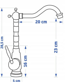 Смеситель для раковины Rea Bona однорычажный черный REA-B0183