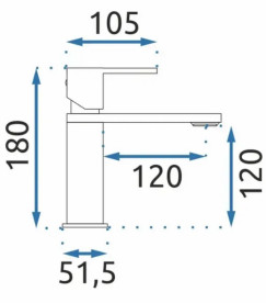 Смеситель для раковины Rea Flip однорычажный черный REA-B2005