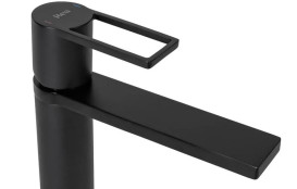 Змішувач для раковини Rea Flip одноважільний чорний REA-B2005