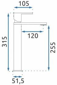 Смеситель для раковины Rea Flip однорычажный черный REA-B2007