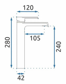 Смеситель для раковины Rea Hass однорычажный матовое золото REA-B9971
