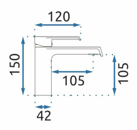 Смеситель для раковины Rea Hass однорычажный черный REA-B9964