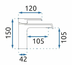 Змішувач для раковини Rea Hass одноважільний матове золото REA-B9969