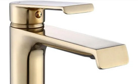 Змішувач для раковини Rea Hass одноважільний матове золото REA-B9969