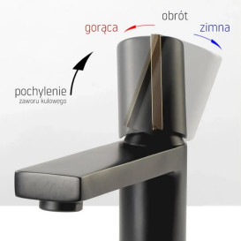 Смеситель для раковины Rea Icon однорычажный черный REA-B5680