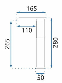 Смеситель для раковины Rea Kent однорычажный золотой REA-B8014