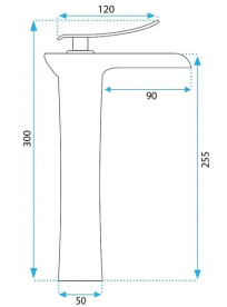 Смеситель для раковины Rea Laguna однорычажный бронзовый REA-B8120