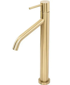 Змішувач для раковини Rea Level одноважільний матове золото REA-B6217