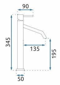 Змішувач для раковини Rea Level одноважільний матове золото REA-B6217