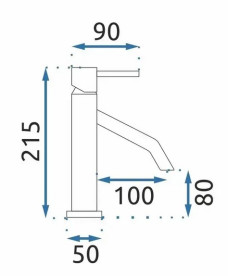 Змішувач для раковини Rea Level одноважільний матове золото REA-B6218