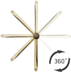 Смеситель для раковины Rea Lugano Slim однорычажный золотой REA-B5002