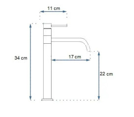 Смеситель для раковины Rea Lugano Slim однорычажный золотой REA-B5002