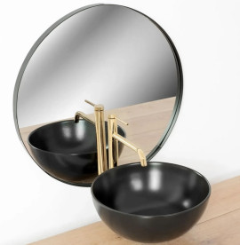 Смеситель для раковины Rea Lugano Slim однорычажный золотой REA-B5002