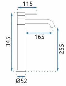 Смеситель для раковины Rea Lungis однорычажный матовое золото REA-B6101