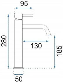 Смеситель для раковины Rea Lungo Art однорычажный золотой REA-B8821