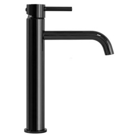 Смеситель для раковины Rea Lungo однорычажный черный глянцевый REA-B0662