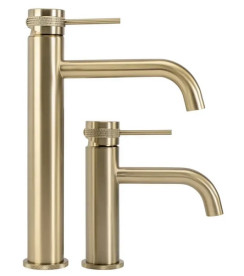 Змішувач для раковини Rea Lungo Grip одноважільний матове золото REA-B6896