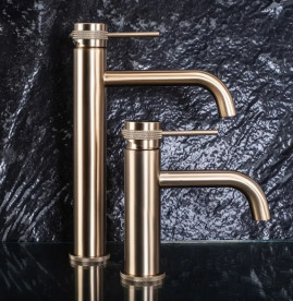 Смеситель для раковины Rea Lungo Grip однорычажный матовое золото REA-B6950