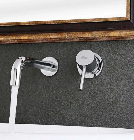 Смеситель для раковины Rea Lungo настенный однорычажный хром REA-B0521