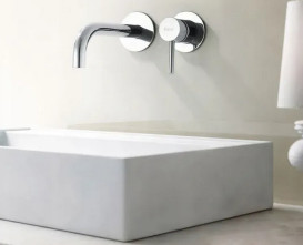 Смеситель для раковины Rea Lungo настенный однорычажный хром REA-B0521