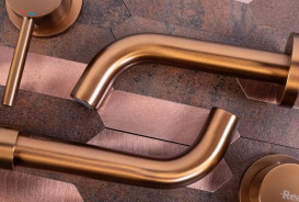 Змішувач для раковини Rea Lungo настінний одноважільний матова мідь REA-B4600