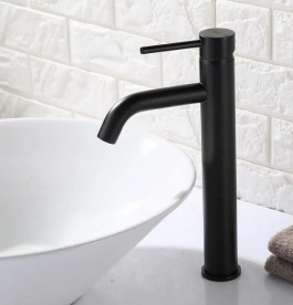 Змішувач для раковини Rea Lungo одноважільний чорний REA-B4103