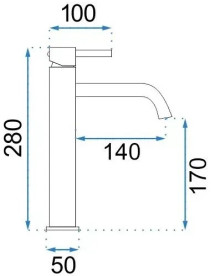 Смеситель для раковины Rea Lungo однорычажный белый матовый REA-B4400