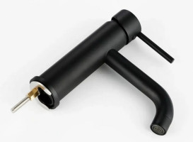 Змішувач для раковини Rea Lungo одноважільний чорний REA-B4102