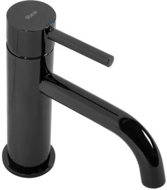 Смеситель для раковины Rea Lungo однорычажный черный глянцевый REA-B0661
