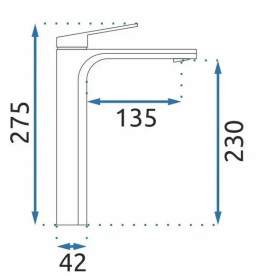 Смеситель для раковины Rea Marco однорычажный черный REA-B4896