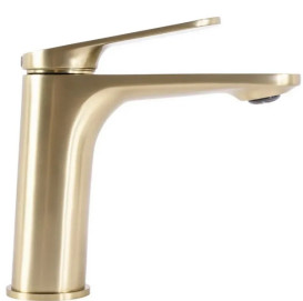 Смеситель для раковины Rea Marco однорычажный матовое золото REA-B4897