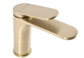 Смеситель для раковины Rea Marco однорычажный матовое золото REA-B4897