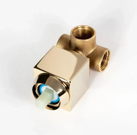 Смеситель для раковины Rea Mason настенный однорычажный золото REA-B5150