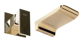 Смеситель для раковины Rea Mason настенный однорычажный золото REA-B5150