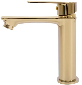 Смеситель для раковины Rea Mayson однорычажный золотой REA-B5101