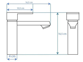 Смеситель для раковины Rea Mayson однорычажный золотой REA-B5101