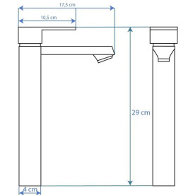Смеситель для раковины Rea Mayson однорычажный золотой REA-B5103