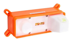 Змішувач для раковини Rea Mild настінний одноважільний чорний/рожеве золото REA-B9142